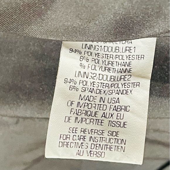 Preowned Theory matching grey one button blazer Sz 4 and skirt Sz 00 - Picture 9 of 16